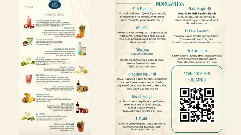 la cava del tequila menu