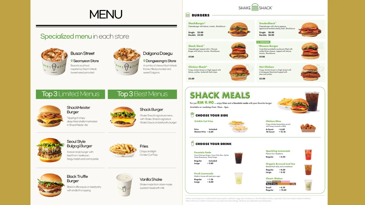 shake shack menu