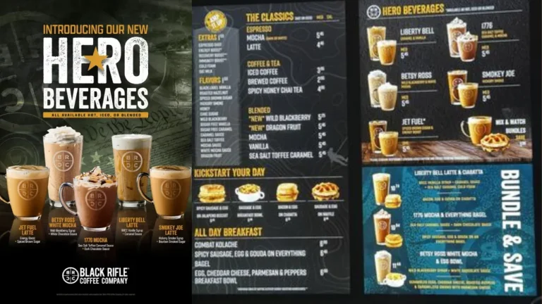 black rifle coffee menu
