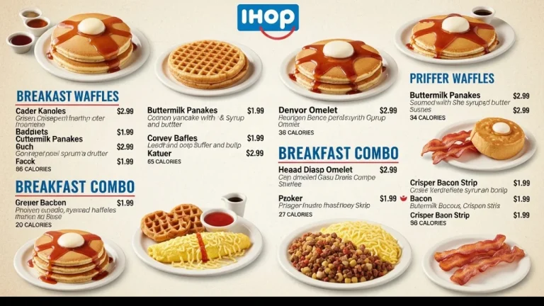 ihop menu with prices