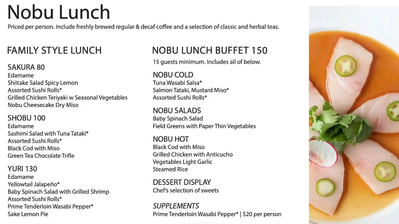 nobu atlanta menu